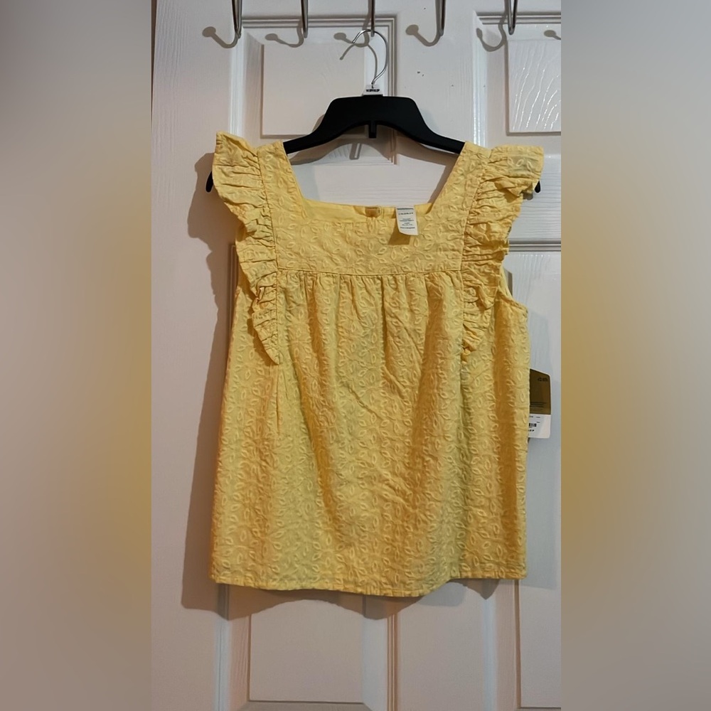 (Y) Thereabouts Yellow ruffles blouse for girls